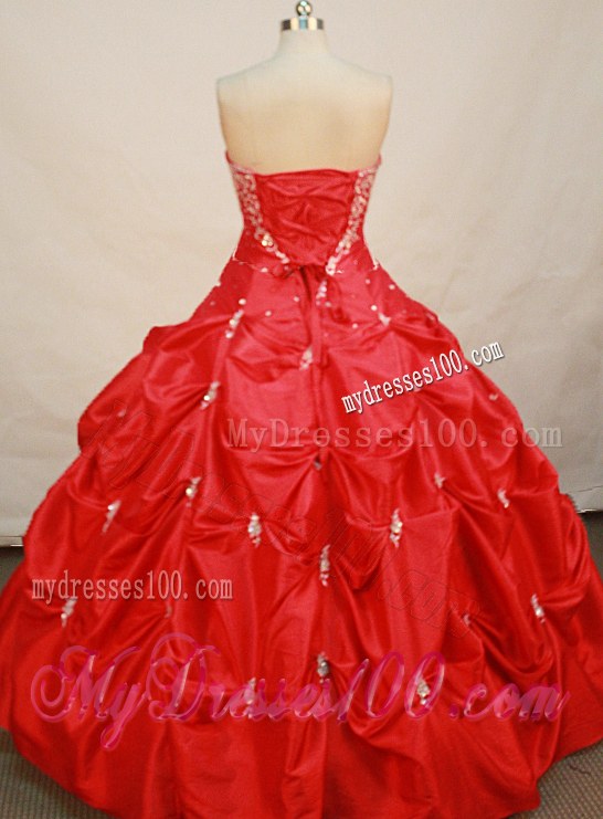 2013 Appliqued and Beaded Hot Pink Dress for Quinceanera